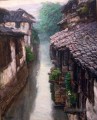 zg053cD146 südchinesischen Stadt am Fluss Landschaften aus China